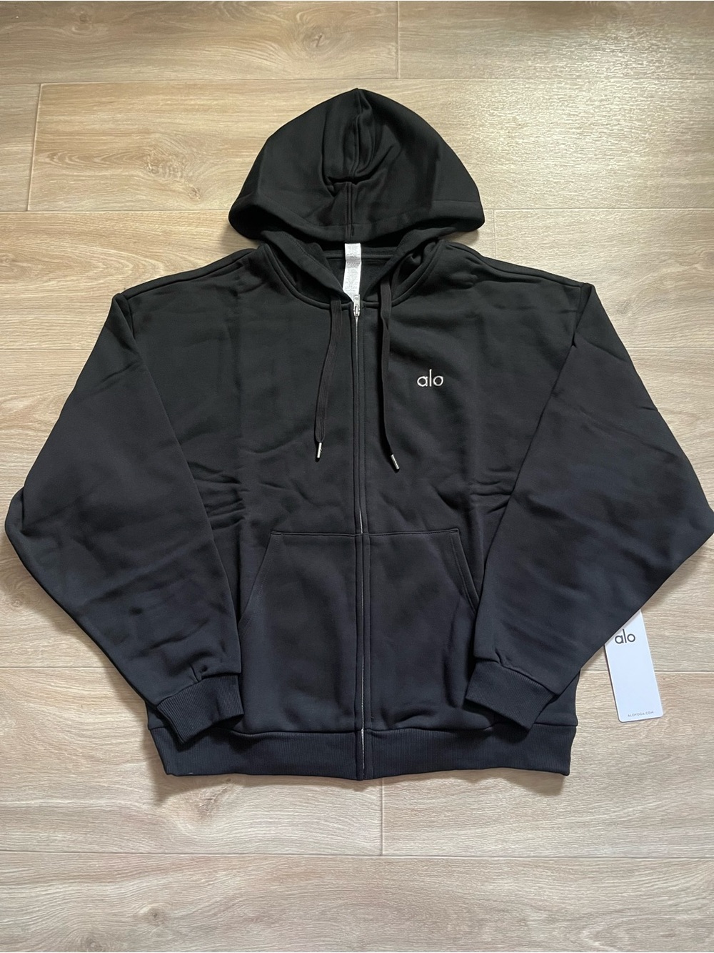 Alo Yoga Accolade Black Full Zip Hoodie - All Sizes XS - XL